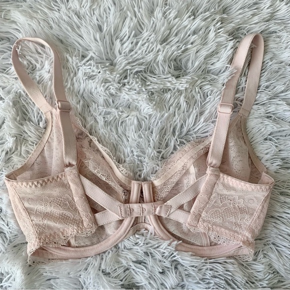 Freya Lingerie Plunge Bra Pastel Pink Unlined Underwire 30I AA1011Pel - Picture 6 of 11